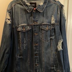 Distressed Jean Jacket